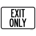 Amistad 12 x 18 in. Aluminum Sign - Exit Only AM2181175